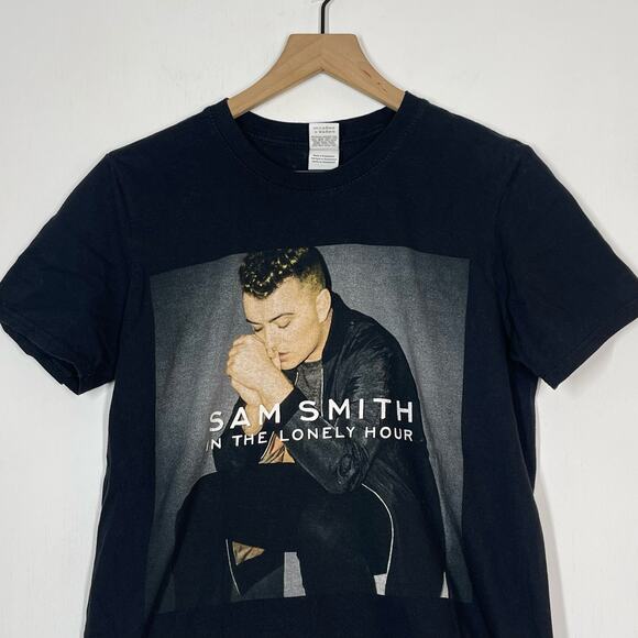 Sam Smith Concert T-Shirt  Medium Black The Lonely Hour NA Tour 2015 Print - Picture 3 of 7